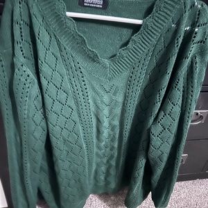 Green sweater